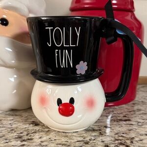 Rae Dunn “Jolly Fun” Frosty the Snowman Mug